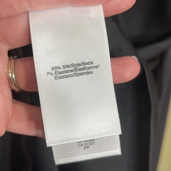 NWT DKNY SILK LONG SLEEVE TOP - Picture 13 of 13